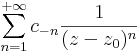 \sum\limits_{n=1}^{+\infty}c_{-n}\frac{1}{(z-z_0)^n}\,