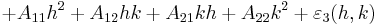 + A_{11}h^2 + A_{12}hk + A_{21}kh + A_{22}k^2 + \varepsilon_3(h,k)\,